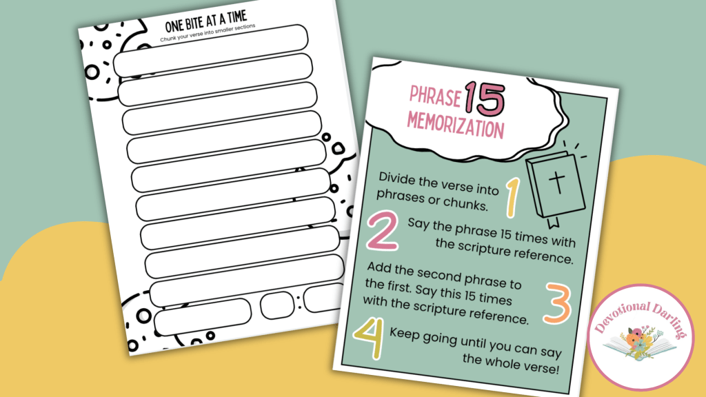 Phrase 15 Method: A Tool for Scripture&nbsp;Memorization
